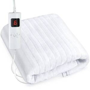 lot 3738 image: Massage Table Pads Warmer Six Heat Settings Electric Heating Pad (72.8 x 30), Digital Heat Control Pad, Heated Mattress Pad wOverheat Protection for Massage Bed &amp Spa,White Bed Warmer