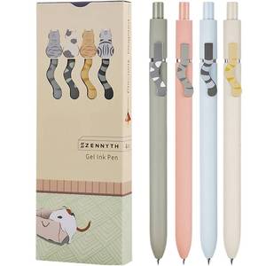 lot 3756 image: UIXJODO Cat Pens, 4 Pcs 0.5mm Cute Kawaii Black Ink Pens Fine Point Smooth Writing Pen, High-End Series Cats Tail Retractable Pen for Journaling Note Taking (4 Pcs Cat)
