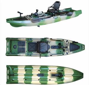 lot 1031 image: Vicking VK-22ORCA Pedal Fishing Kayak- Black and Gray