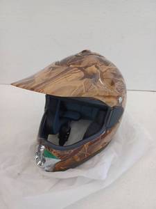 lot 15231 image: Sunl Adult Motorcycle Helmet, Maple, Medium