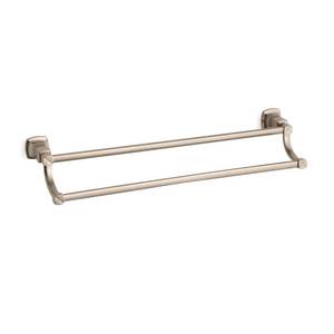 lot 15249 image: Margaux 24in double towel bar, Vibrant Brushed Bronze