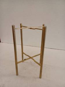lot 15253 image: Gold Floor Planter Stand, (Incomplete)