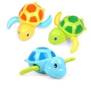 lot 15273 image: 3 Pack Wind Up Bath Toys, Turtle
