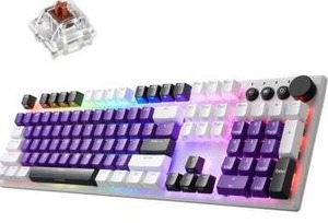 lot 15308 image: iRocks K74R Wireless RGB Illuminated Mechanical Gaming Keyboard