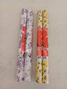 lot 15330 image: Creative Covering Contact Paper, 18x9 ft, 2 Rolls Lavender And 2 Rolls Lemon