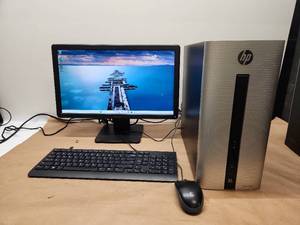 lot 15 image: HP Pavilion Desktop Computer Complete Setup with Monitor