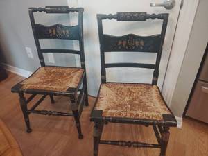 lot 903 image: Reproduction Circa 1970s ladder chairs 34 x 17.5 x 15 in.