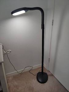 lot 948 image: Verilux LED Floor Lamp with Adjustable Lighting both Color and Brightness 4ft Tall at the Bend