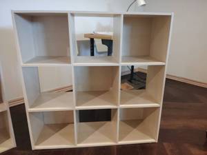 lot 1004 image: Tan Cube Storage Organizer Unit 36x12x36 in Located in Basement