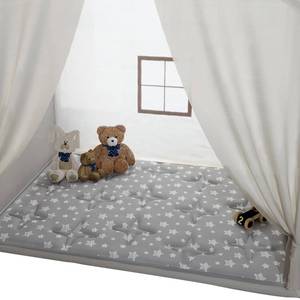 lot 4453 image: Rectangle Kids Play Mat for Kids Tent Indoor & Outdoor Toddler Tent, Non Slip Kids Play Tent Mat Large Kids Playhouse Tent Mat, Lovely Star Print Padded Washable Mat 53 L x 36 W