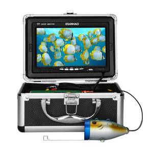 lot 4476 image: ESANHAO Fishing Camera with Monitor ice Fishing Camera Underwater 1000TVL,98ft30m Cable for Lake Kayak Boat Saltwater Fishing (7-inch Standard)