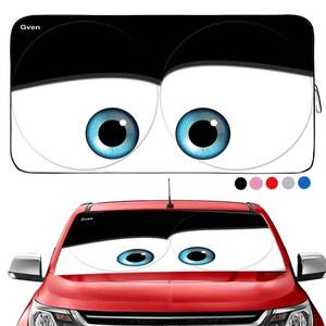 lot 4500 image: Gven Truck Windshield Sun Shade for Car Windshield Cover Interior Front Window Shades Sun Visor Protector Blocks UV Rays Must-Have Truck Accessories for Pickup, SUV, Sedan, Van, Bonneville(Black, XL)
