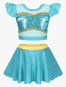 lot 4531 image: Girls Princess Two Piece Swimsuit Kids Bathing Suits size 150