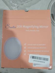 lot 4542 image: Sanloo 20X Magnifying Mirror Daily Beauty Tool