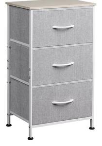 lot 4574 image: WLIVE Nightstand with 3 Drawers