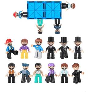 lot 4602 image: 15PCS Large Magnetic People for Magnetic Tiles