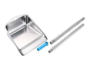 lot 4625 image: Stainless Steel Detachable Dustpan