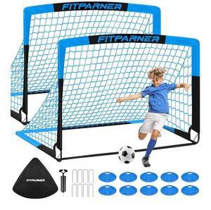 lot 4631 image: Kids Soccer Goals for Backyard Set