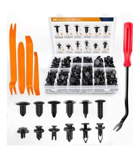 lot 4639 image: GOOACC 240PCS Bumper Retainer Clips Car Plastic Rivets Fasteners Push Retainer Kit