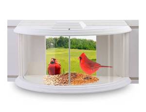 lot 4644 image: Window Bird Feeder, 180° Clear View Bird Feeder,