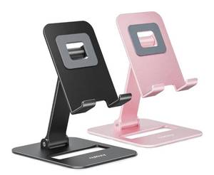lot 4708 image: Nulaxy 2 Pack Dual Folding Cell Phone Stand