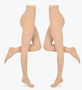 lot 4732 image: Compression Pantyhose for Women & Men, 2 Pairs 15-20mmHg Medical Graduated Compression Stockings Leggings XXL