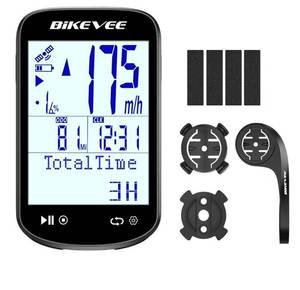 lot 4772 image: Wireless Bike Computer GPS Bundle, Speedometer & Odometer, Auto Backlight & Auto Stop, IPX7 Waterproof, 2.6 LCD Display