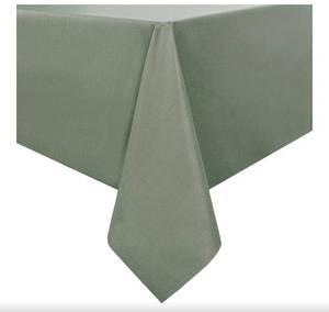 lot 4788 image: Romanstile 100% Waterproof PVC Tablecloth Rectangle, Oil Spill Proof Stain Resistant Vinyl Table Cloth, Wipe Clean Plastic Table Covers for KitchenDiningParties - 54 x 78 Inch, Sage Green
