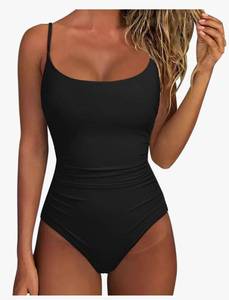 lot 4791 image: Women One Piece Tummy Control Swimsuit Crisscross Backless Bathing Suit XL
