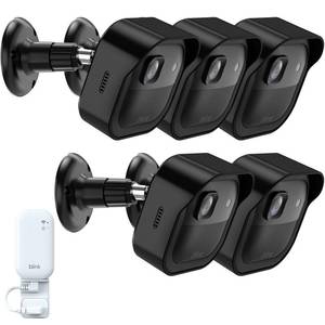 lot 4802 image: Blink Outdoor 2K Mount, Weatherproof Covers and 360°Adjustable Mounts for Blink 2K Camera, Space-Saving Outlet Wall Mount for Sync Module(Black, 5 Pack)