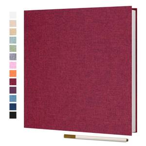 lot 4832 image: Vienrose Large Photo Album Self Adhesive for 4x6 5x7 8x10 Pictures Scrapbook Album DIY Scrap Book 40 Sticky Pages with A Metallic Pen Red