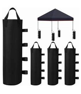 lot 4454 image: 4 Pack Canopy Weight Sand Bag for Pop Up Canopy Tent 600D Oxford Waterproof Heavy Duty Gazebo Weight Bag for Outdoor Instant Shelter Patio Umbrella Tent Leg