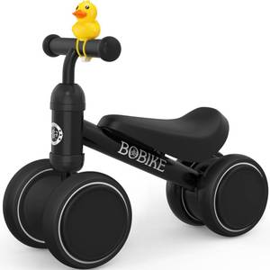 lot 1329 image: Baby Balance Bike Toys for 12-36 Months Kids Toy Boy Girls Gifts Toddler Best First Birthday Gift Children Walker No Pedal Infant 4 Wheels Bicycle (Black)