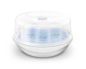 lot 1352 image: Philips Avent Microwave Steam Sterilizer for Baby Bottles, Pacifiers, Cups and More, SCF28105