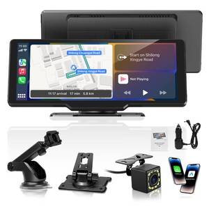 lot 1354 image: Portable Carplay Screen for Car, 10 Wireless Carplay Car Stereo & Android Auto, OTA Updates, Car Play Touchscreen with 1080P Backup Camera,GPS Navigation,Voice Control,5.0 Bluetooth (10inch)