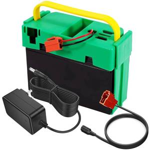 lot 1365 image: UNIKARO 12V 7Ah Li-ion Battery Pack for Kids Ride-On Cars, Replacement Battery with Adapter and Charger, 8000mAh