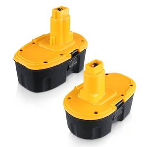 lot 1385 image: DC9096 5.5Ah 2-Pack NI-MH Replacement for DeWalt 18V Battery DC9098 DC9099, Compatible with DeWalt 18V Cordless Power Tools