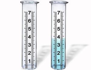 lot 2117 image: BIUWING 7 Capacity Glass rain Gauge Replacement Tube for Outdoors Yard Garden with Lip, Best Rated, Easy to Read (2 pcs)