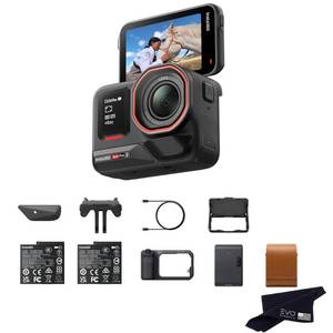 lot 2145 image: Insta360 Ace Pro 2 Flash Print Bundle - 8K Waterproof Action Camera Co-Engineered with Leica, 11.3 Sensor, Dual AI Chip, Leading Low Light, Xplorer Grip Pro Kit for Street Photography- Retail $550