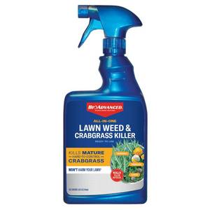 lot 2147 image: BioAdvanced All-in-One Lawn Weed & Crabgrass Killer, Ready-to-Use, 24oz