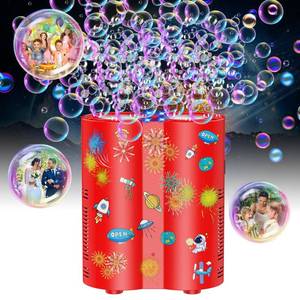 lot 2157 image: Panamalar Bubble Fireworks Machine, Automatic Bubble Blower 20000 Bubbles per Minute for Kids, 26 Holes Fireworks Bubble Machine with Lights240ml SolutionSticker for Outdoor Party Wedding Garden