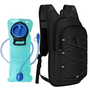 lot 2160 image: MIYCOO Hydration Backpack - Lightweight Hiking Water Backpack with 2L Water Bladder, Running Hydration Vest Backpack for Men Women, Hydration Pack for Hiking, Cycling, Climbing (Black, 10L)