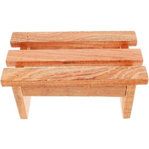 lot 2168 image: WOFASHPURET Portable Wooden Footstool for Sauna and Bath Non-Slip Leg Rest Footrest Stool Compact 8.54 X 4.72 X 3.93 Inch Multipurpose Foot Relax Stool for Home and Spa
