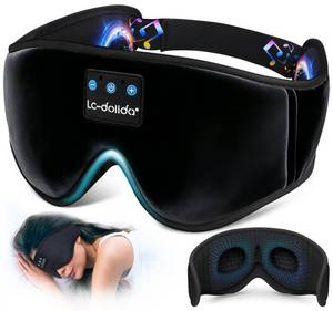 lot 2193 image: LC-dolida Sleep Headphones, 3D Sleep Mask Bluetooth Wireless Music Eye Mask, Sleeping Headphones for Side Sleepers Sleep Mask with Bluetooth Headphones Ultra-Thin Stereo Speakers Perfect for Sleeping