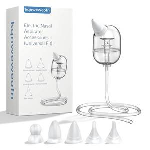 lot 2202 image: kqnweweofn Baby Nasal Aspirator Replacement Parts Silicone Tips & Tubes, Compatible with GROWNSY, HEYVALUE, Nozebot & Momcozy, Dishwasher Safe, Includes Multiple Silicone Tips & Storage Case