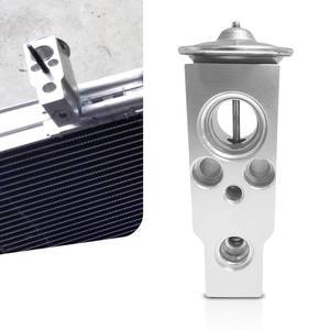 lot 4017 image: dawfall AC Expansion Valve, High and Low Temperature Resistant Air Conditioning System Parts, Throttling and Pressure Reducing Expansion Valve, Universal for Most Cars SUVs (Silver)