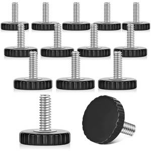 lot 4023 image: Dunzy 14 Thread Furniture Feet Levelers, 24 Pcs Adjustable Furniture Feet Threaded Screw, Adjustable Patio Furnitures Levelers for Table and Chair Legs(24 Pcs)