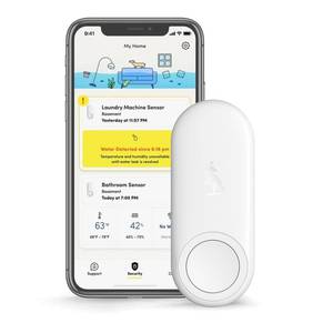 lot 4031 image: Water Leak DetectorClimate Sensor,Hygrometer Thermometer with App Notifications,Wireless 2.4G WiFi,Humidity Temperature Alarm,for Home, Basement, Kitchen,Washroom,Bedroom