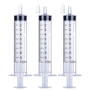lot 4065 image: 10ml Syringe for Liquid, Oral, Scientific Labs, Measurement, Dispensing, with Cap- 3 Pack