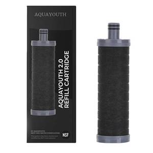 lot 4082 image: AQUAYOUTH 2.0 Carbon Shower Head Filter  Removes Chlorine, Heavy Metals, And More  Great For Dry Skin, Dry Hair, And More  NSF Certified (2.0 Carbon Refill Cartridge)